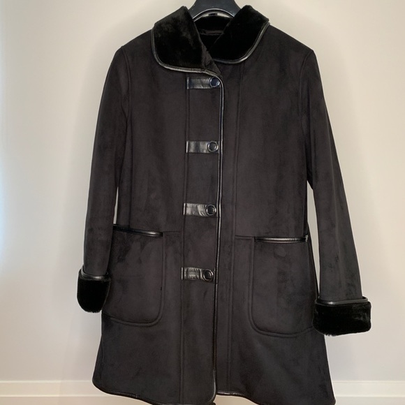 Women’s Faux Shearling Coat - Picture 1 of 3